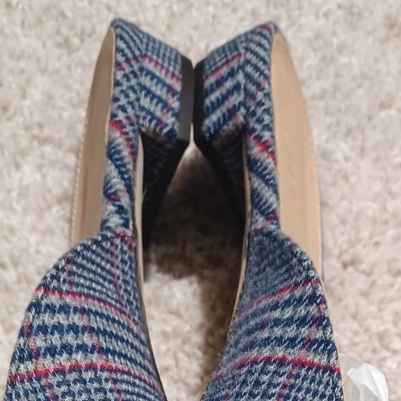 J CREW NWB Navy Tweed Loafer Mules/Flats - Picture 5 of 9